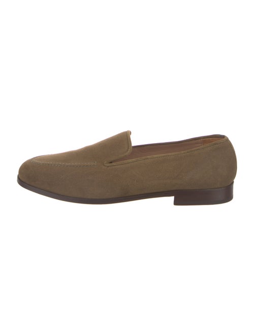 Stubbs & Wootton Suede Embroidered Accent Slippers