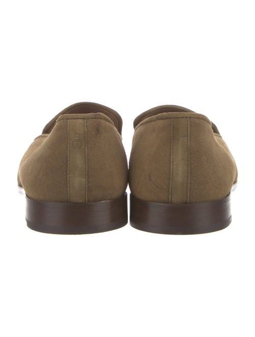 Stubbs & Wootton Suede Embroidered Accent Slippers