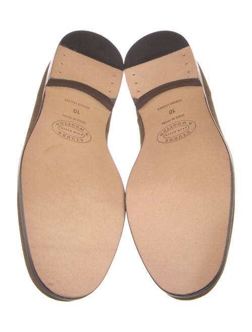 Stubbs & Wootton Suede Embroidered Accent Slippers