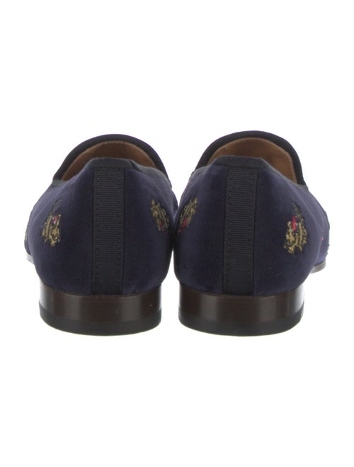 Stubbs & Wootton Velvet Printed Loafers