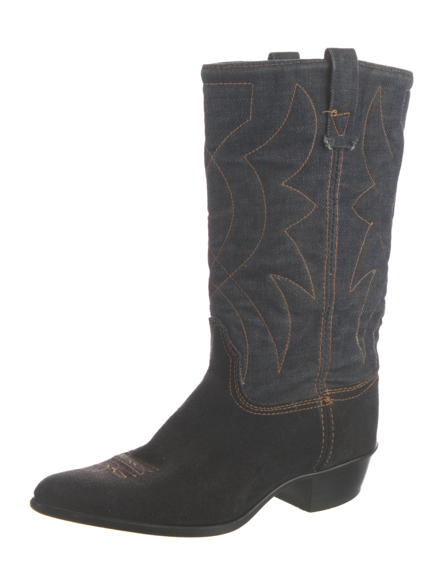 Stubbs & Wootton Denim Western Boots