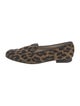 Stubbs & Wootton Velvet Animal Print Loafers