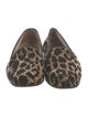 Stubbs & Wootton Velvet Animal Print Loafers