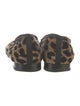 Stubbs & Wootton Velvet Animal Print Loafers