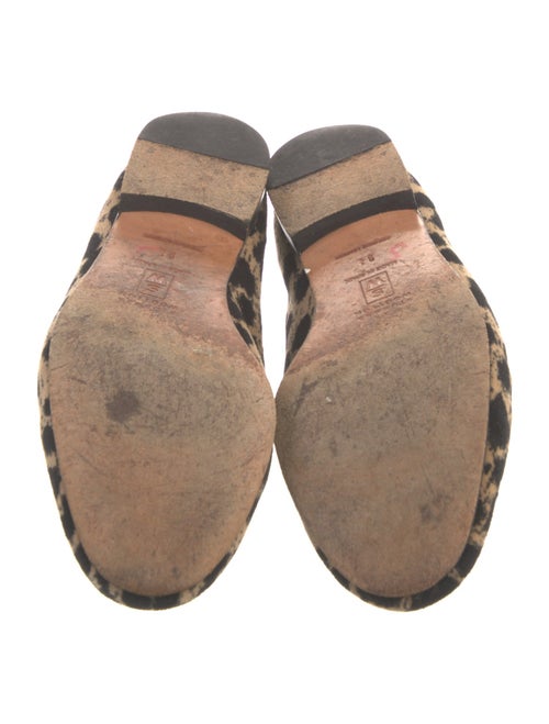Stubbs & Wootton Velvet Animal Print Loafers