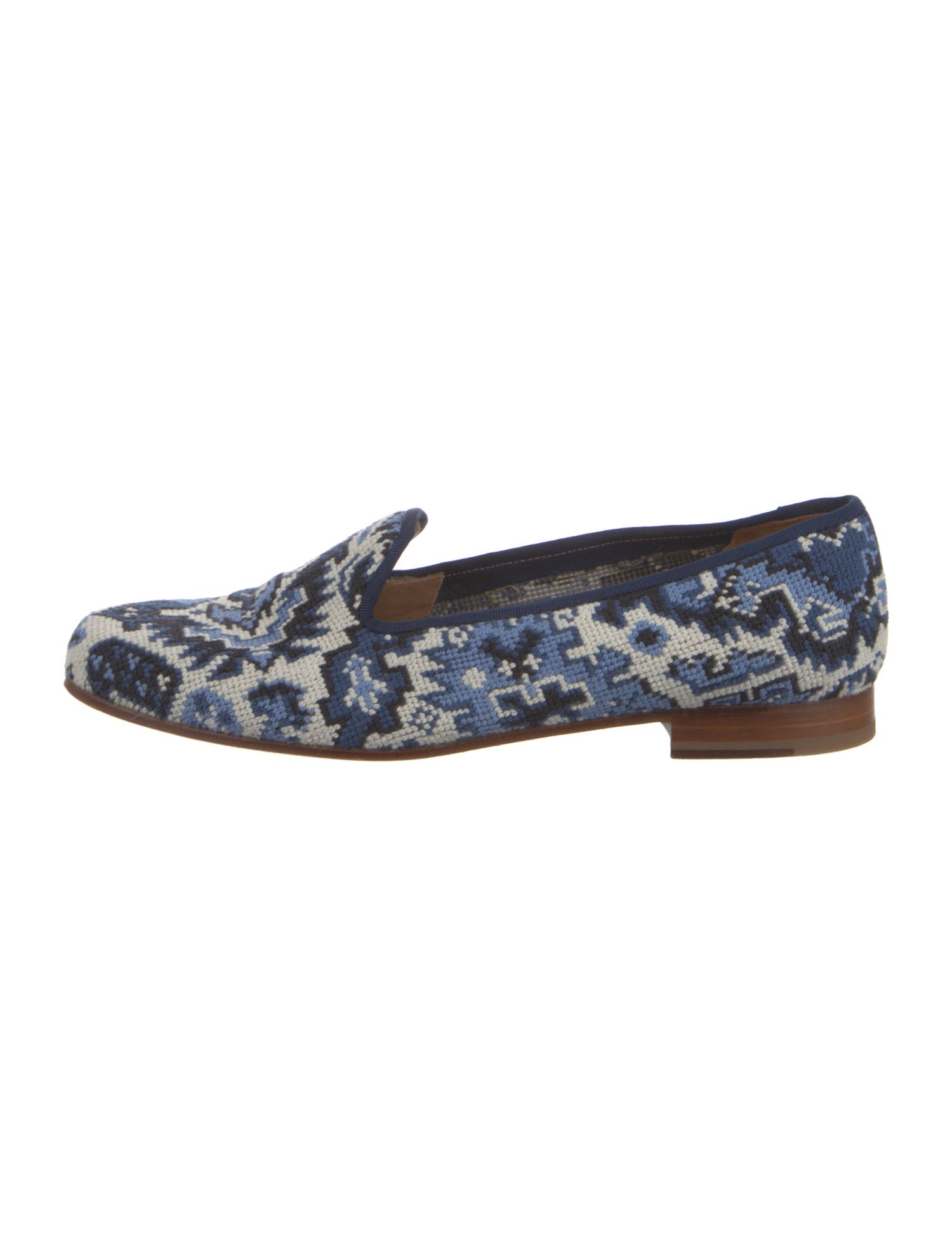 Stubbs & Wootton Canvas Printed Loafers