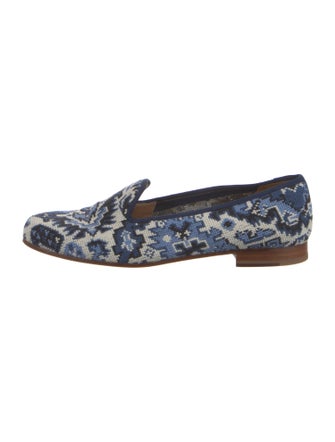 Stubbs & Wootton Canvas Printed Loafers