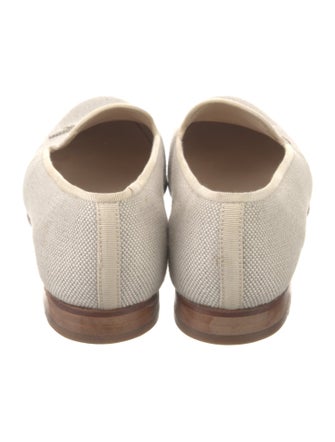 Stubbs & Wootton Canvas Embroidered Accent Loafers