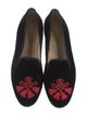 Stubbs & Wootton Velvet Printed Loafers