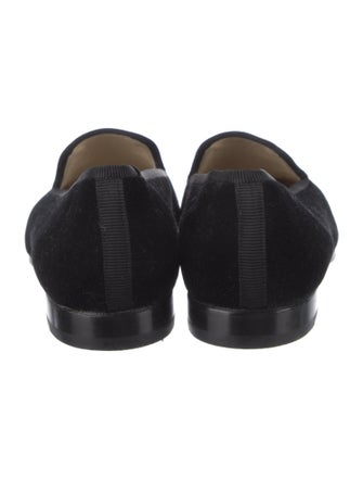 Stubbs & Wootton Velvet Printed Loafers