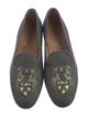 Stubbs & Wootton Wool Embroidered Accent Loafers