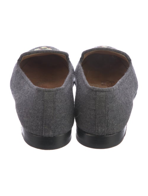 Stubbs & Wootton Wool Embroidered Accent Loafers