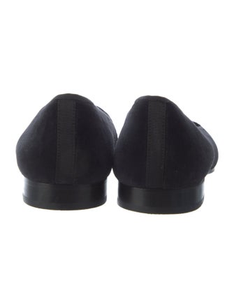 Stubbs & Wootton Velvet Embroidered Accent Loafers