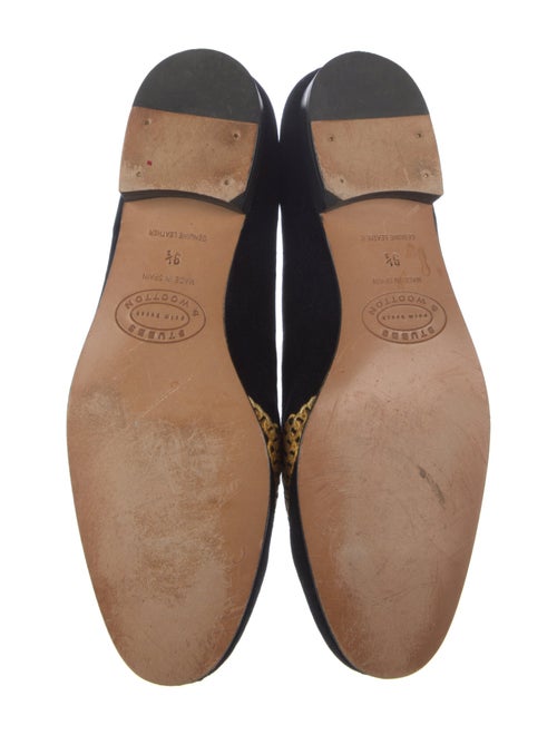 Stubbs & Wootton Velvet Embroidered Accent Loafers