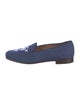 Stubbs & Wootton Canvas Embroidered Accent Loafers