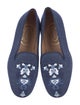 Stubbs & Wootton Canvas Embroidered Accent Loafers