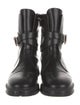 Stuart Weitzman Leather Moto Boots