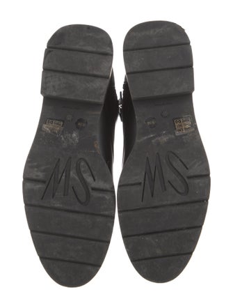 Stuart Weitzman Leather Moto Boots