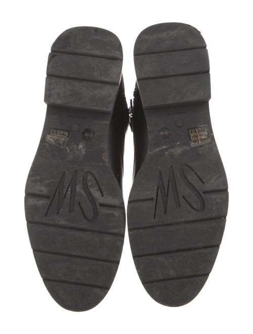 Stuart Weitzman Leather Moto Boots