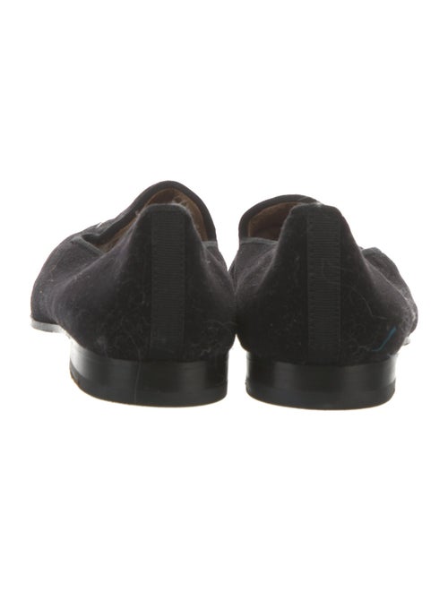 Stubbs & Wootton Velvet Embroidered Accent Loafers