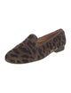 Stubbs & Wootton Velvet Animal Print Loafers