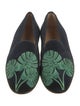 Stubbs & Wootton Velvet Graphic Print Loafers