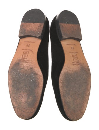 Stubbs & Wootton Velvet Embroidered Accent Loafers