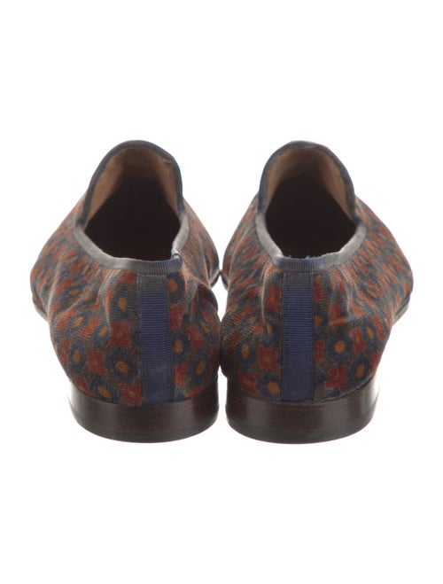 Stubbs & Wootton Velvet Printed Loafers