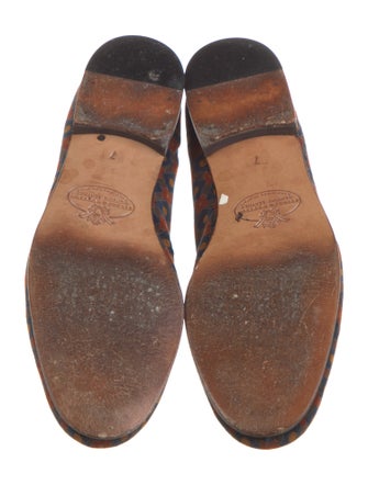 Stubbs & Wootton Velvet Printed Loafers