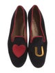 Stubbs & Wootton Velvet Embroidered Accent Loafers