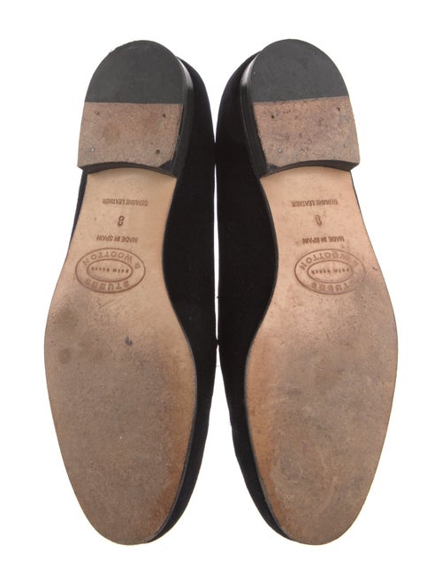 Stubbs & Wootton Velvet Embroidered Accent Loafers