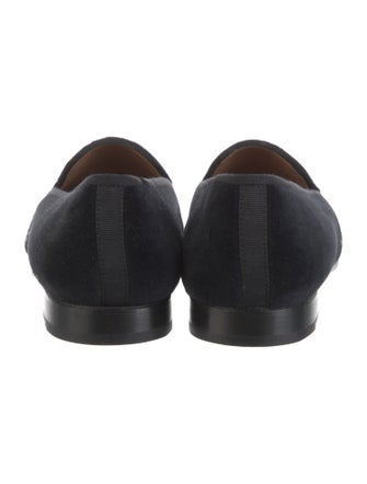 Stubbs & Wootton Velvet Embroidered Accent Loafers