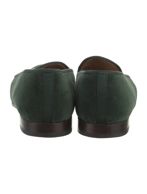 Stubbs & Wootton Velvet Graphic Print Loafers