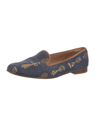Stubbs & Wootton Printed Loafers