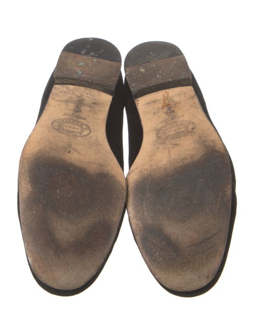 Stubbs & Wootton Velvet Embroidered Accent Loafers