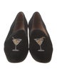 Stubbs & Wootton Velvet Embroidered Accent Loafers