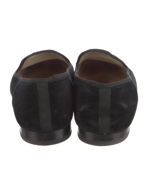 Stubbs & Wootton Velvet Embroidered Accent Loafers