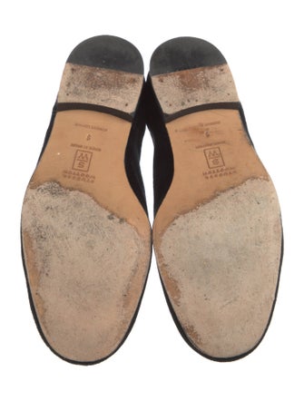 Stubbs & Wootton Velvet Embroidered Accent Loafers