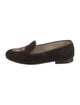 Stubbs & Wootton Velvet Embroidered Accent Loafers