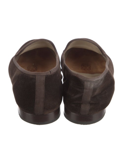 Stubbs & Wootton Velvet Embroidered Accent Loafers