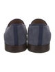 Stubbs & Wootton Suede Grosgrain Trim Loafers