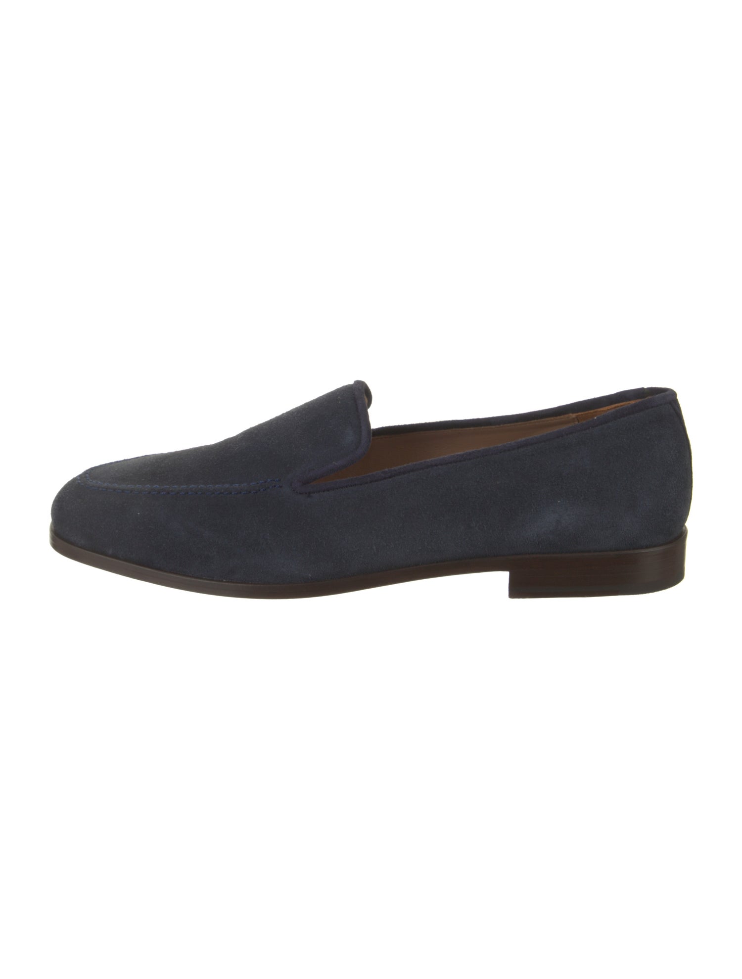 Stubbs & Wootton Suede Grosgrain Trim Loafers