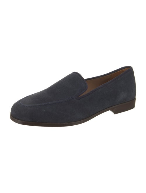 Stubbs & Wootton Suede Grosgrain Trim Loafers
