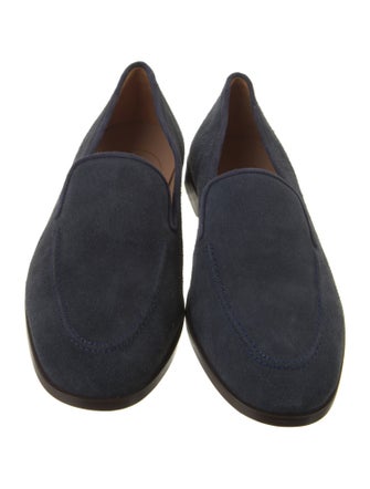 Stubbs & Wootton Suede Grosgrain Trim Loafers