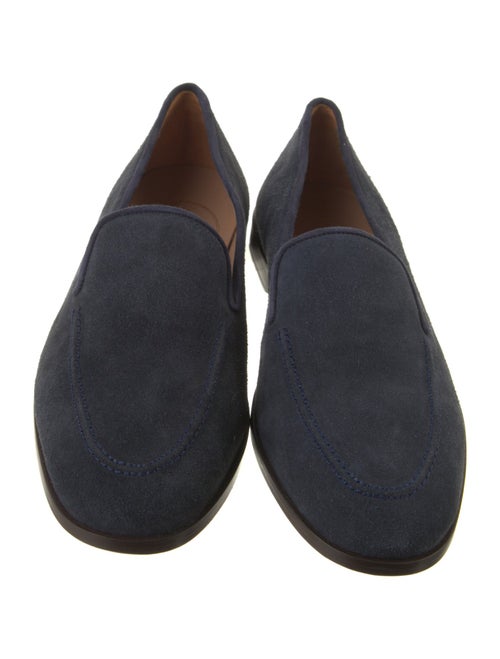 Stubbs & Wootton Suede Grosgrain Trim Loafers
