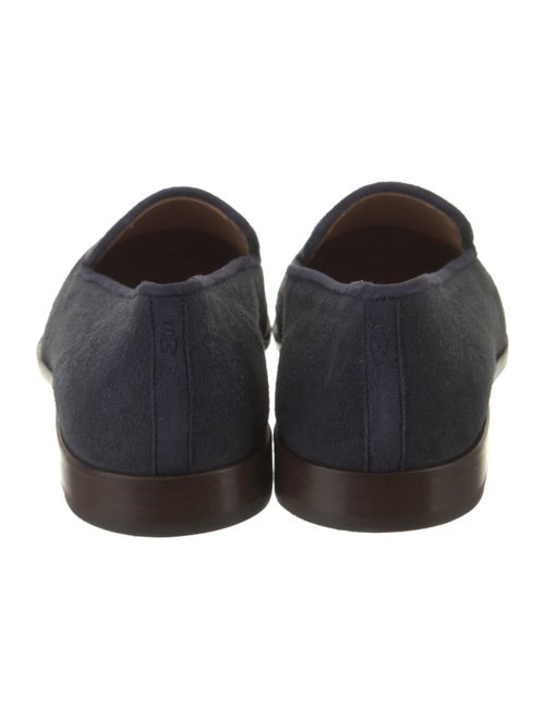 Stubbs & Wootton Suede Grosgrain Trim Loafers