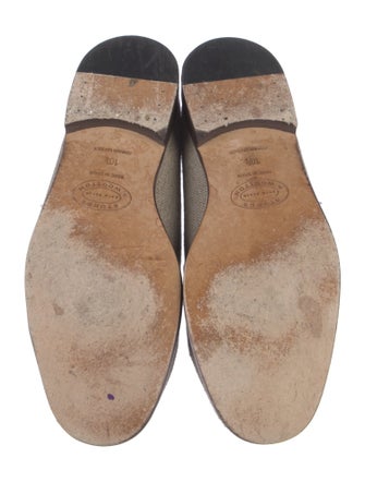 Stubbs & Wootton Canvas Embroidered Accent Loafers