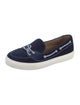 Stubbs & Wootton Velvet Embroidered Accent Boat Shoes