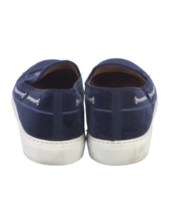 Stubbs & Wootton Velvet Embroidered Accent Boat Shoes