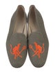 Stubbs & Wootton Canvas Graphic Print Loafers